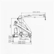 Dvostruka dizalica na kamione montirana na kamione 21 × 8 × 4 sa motorom Cummins 8,9L LHD ili RHD